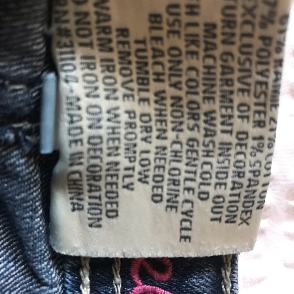 Darling Rhinestone Red Camel Girls Jeans - Picture 8 of 8